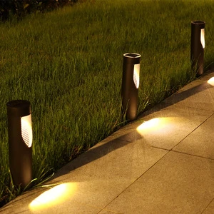 New Outdoor Solar Cylindrical Lawn Lamp LED Garden Light Waterproof for Home Park Atmosphere
