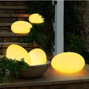 Hot Style Solar Powered Stone Light Waterproof Landscape Yard Garden Decorative Light Outdoor Patio Garden Stone Led Light