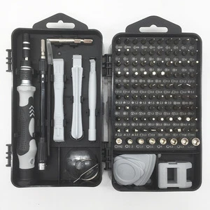 Premium 115-in-1 Multi-Bit Screwdriver Set with TPR Handles for Computer Maintenance, Furniture Assembly & DIY Projects