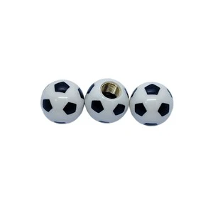 Factory Direct Sales Creative Football Style Tire Valve Caps Car and Motorcycle Valve Cover Dustproof Universal