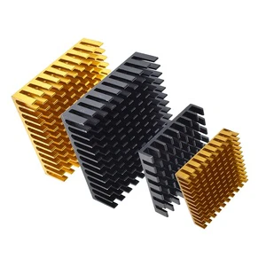 Golden Black Aluminum Radiator IC Heat Sink Aluminum Heat Sink 40x40x11mm 28x28x6 25mm