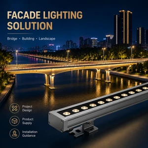 Custom Bridge Effect Lighting Water Ripple Projector Lamp Outdoor Building Landscape Facade Lighting Solution