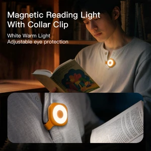 Mini ABS Magnetic LED Night Lamp Rechargeable Smart Pocket Light Eye Protection Portable Bedroom Outdoor Emergency Lamp