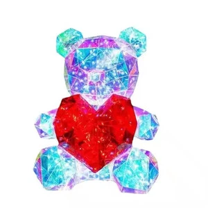 Factory Direct Sale Good Quality Holiday Lighting Teddy Bear Little Night Light Lovely Gifts for Kids Christmas Craft