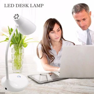 Modern Rechargeable LED Desk Lamp Touch Control High CRI 80 Eye Protective White Light USB Charging for Reading Office School