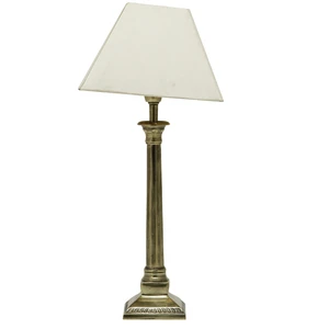Contemporary Retro-Light Luxury Study Desk Lamp Modern Designed Bedside Table Lamps with Shiny Finished Stand and Metal Shade