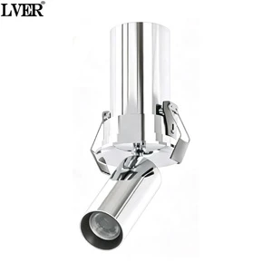 Small Recessed IP44 Aluminum Ceiling Spot Commercial Lighting Downlights-COB LED with High CRI 95