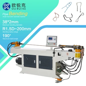 Semi-automatic hydraulic pipe bending machine for metal tube