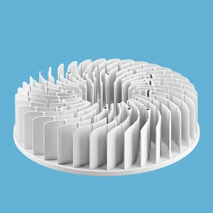 Aluminum Fin Heat Sink Round Shape Efficient Cooling Heatsink for Electronics