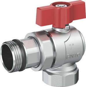 SUS304/1.4301 Stainless Steel Red & Blue Butterfly Union Ball Valve For Floor Heating Eco-Friendly Durable Hotel Bathroom Use