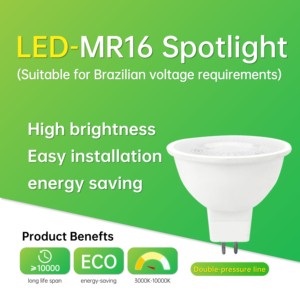High CRI >80 LED Spotlight, MR16 Recessed Downlight, 4.5W LED Lamp For Home Hotel Commercial Lighting