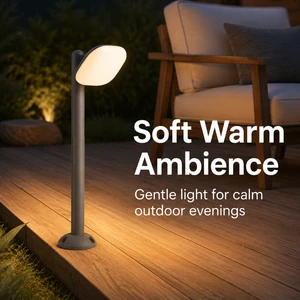 LED Bollard Light Outdoor IP65 Landscape Garden Lawn Post Lamp 10W Single Head Pathway Courtyard Pedestrian Walkway Lighting