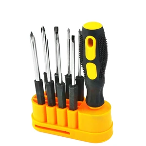 10 in 1 Phillips Screwdriver Set with Steel Tips and Plastic Handle for Laptop Computer DIY Repair Tool Kit OEM