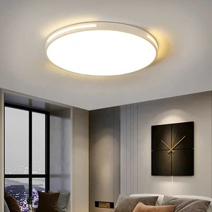 White Round Acrylic Ceiling Lamp with New Design Modern Pendant Light for Apartment Living Room Lighting