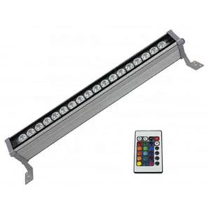 IP65 Outdoor Wall Washer Tempered Glass Rgb Led Wall Washer Light with DMX Power Driver