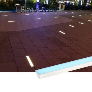 Outdoor LED Light 12W IP67 Waterproof Stainless Steel Recessed In-Ground Tile Lamp with Warm White Induction for Garden Light