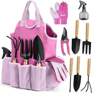 Hot Sell Horticultural Tools Combination Garden Tools Scissors Gift Set of 9 Outdoor Floral Garden Tool Kit