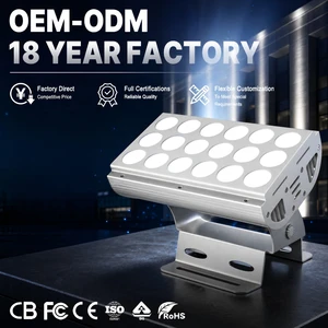 Commercial Property Column Accent Anti Glare IP65 AC85-265V 54W 3 Degree Pencil Beam Single Color Exterior Spotlight BYZ18J-M1