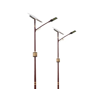 Solar LED Street Light IP67 Garden Use Smart Dimmable Outdoor High Pole Lamp Post