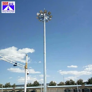 DDK High Quality 15m 20m 30m High Mast Steel Pole Stadium Park Square High Pole Light