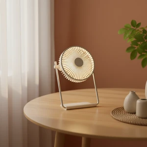 Foldable Portable Quiet Wall Rechargeable Led Light Hanging Folding Office Retractable Desktop Fans Usb Rechargeable Desk Fan