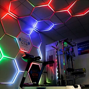Commercial Led Rgb Color Changing Light Bar Factory Sales Hexagonal Led Rgb Tubes for Club Gym
