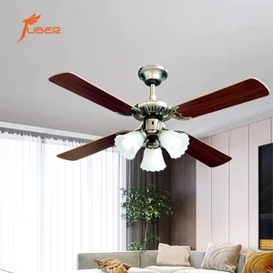 56 Inch Decorative Ceiling Fan with Light 4 Blades Large Classic Ceiling Fan Lamp for Living Room Hotel Suite