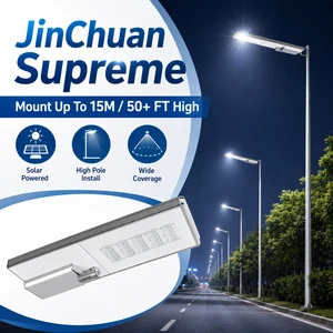 Heavy Duty IP66 Solar Street Light High Power AC/DC LED Road Lamp with Battery Backup for Large Area Outdoor Lighting