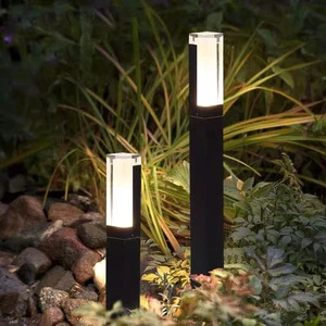 Modern IP65 Waterproof Pillar Bollard Lights 30cm/60cm/80cm/100cm Landscape Pathway Outdoor Led Lawn Lawn Garden Lighting