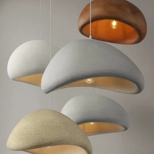 D30CM Retro Wabi Sabi European Ceiling Light Corridor Bedroom Decorative Polyethylene Ceiling Home Decor LED Lighting Fixtures