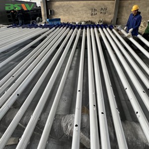 9m 10m 11m 12m High Quality Hot Dip Galvanized Street Lighting Pole Lamp Post With 100w Led Lamps