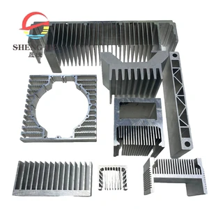 Industrial Large Heat Sink Production Line Custom Aluminum Heatsink Extruded Aluminum Profiles Aluminium Radiator Extrusion
