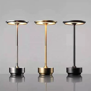 Simple Rechargeable Desk Lamp Restaurant Bar Desk Light Dimming Atmosphere Retro Portable Charging Touch Usb LED Desk Lamp