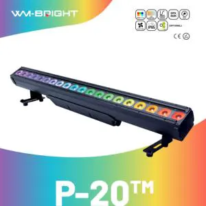 IP65 Outdoor P-20 Pixel Bar, Ra90 E27 6in1 LED Aluminum Spotlights, RGBW Warm White Stage Lights DMX512 for DJ Disco Concert