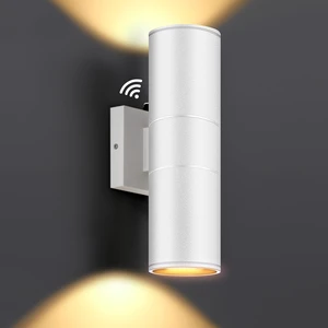 Dusk to Dawn Auto Sensor Quality Waterproof Outdoor up and Down Wall Mounted LED Lamp IP65 Exterior Sconce Garden Wall Light