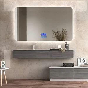 Wholesale Hot Selling Rectangle LED Vanity Bathroom Mirror Anti-fog Wall Mounted Smart LED Backlit Bathroom Mirror