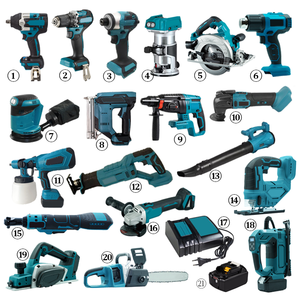 Professional Grade 18V 21-in-1 Power Tool Combo Kit Brushless Motor, Power Tool Sets Complete Set for Construction & Woodworking