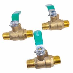 Brass Mini Ball Valve Air Compressor Water Gas Oil Shut Off Valve 1/8