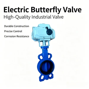 Electric Wafer-type butterfly Valve Thick Stainless Steel Model for Aqueous Medium Electric Butterfly Valve Industrial Valve