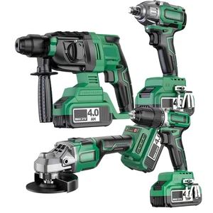 Wholesale Electric Industrial Brushless Professional Electric Cordless Tool Set Tool Kit 4 in 1 Tools