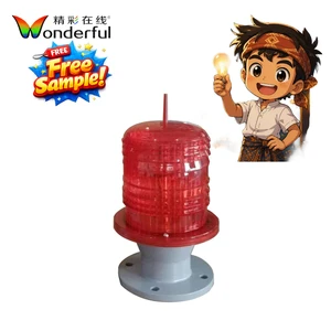 Highway Bridge use Cost-effective Solar Lighting Minus 40 Degrees Celsius Solar Obstruction Light with Waterproof Housing