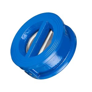 API 594 Standard Manual Power Wafer-Type Dual Plate Check Valve for Oil and Gas Industry High Temperature Water Media