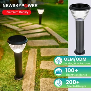 IP65 Solar Landscape Lighting Outdoor Acrylic Shade Battery Powered Solar Lawn Lamp for Flower Beds