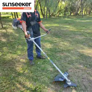 BCI543AU 42.7cc 1.1kW Professional Gasoline Brush Cutter Grass Trimmer Loop Handle 430mm Cutting Width For Heavy-Duty Vegetation