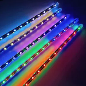 360 LED Meteor Tube 64LEDs DC12V IP67 Waterproof LED Lights Color-Changing Ceiling Tree Suspension Remote Control Dimmable