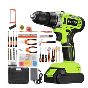108Pcs Cordless Tools Set Combo Cordless Drill Professional Electrical Complete House Hold Tool Box Set Electric Drill Tool Set