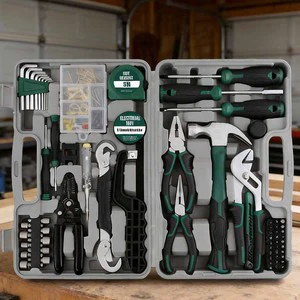 Ultimate 166 PCS High Strength Hand Tool Kit for Handyman Services Portable Hardware Set for Professional Repairs