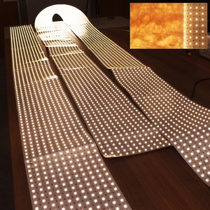 24v 528leds/m 10000*240mm Cuttable Flexible Led Panel Sheet Light for Kitchen Countertop Marble Stone Onyx Backlighting