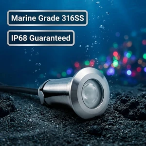 IP68 Waterproof 316/304 SS LED Underwater Light 12V 24V Recessed Mini Inground Star Lamp For Fountain Pool Deck Garden Project