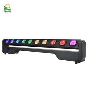 Redsun 10*40W RGBW LED Rotating Wall Washer Moving Lights For DJ Equipment In Clubs Dance Floors For Theme Parks